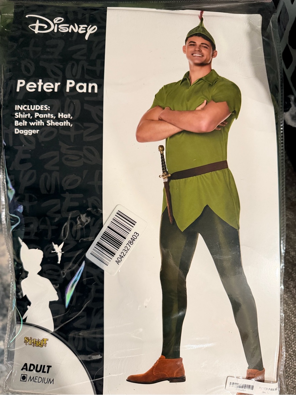 Disney Peter Pan Costume- Men’s Medium